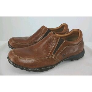 Born Mens Size 13 Brown Leather Slip On Loafers Driving Moc Casual  C131
